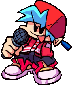 Fnf Boyfriend Laughing And Sticking Tongue Out GIF