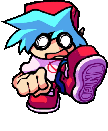 Fnf Boyfriend Looking Lifeless While Running GIF