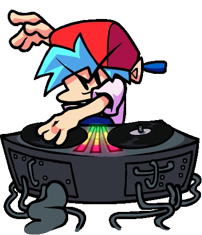 Fnf Boyfriend On Becoming Dj Of The Night GIF