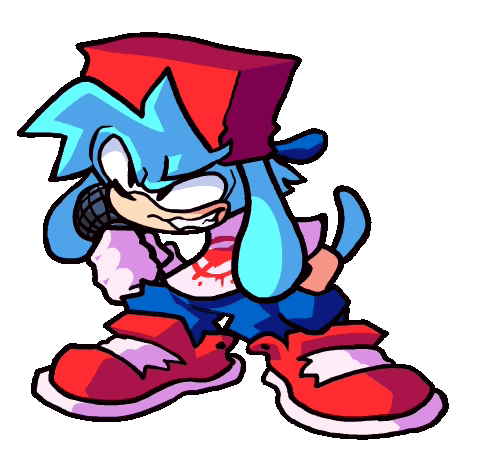 Fnf Boyfriend Thumping Left Foot And Wagging Tail GIF