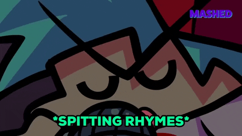 Fnf Boyfriend Uttering Rhymes GIF