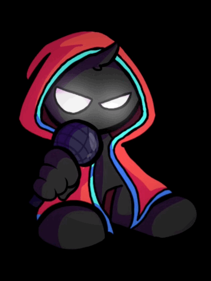 Fnf Dark Ghost Head Bop GIF