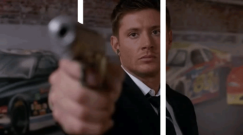 Focus Gun Shoot Dean Winchester GIF