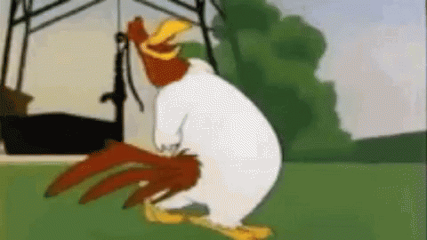 Foghorn Leghorn Mean Confident Walking GIF