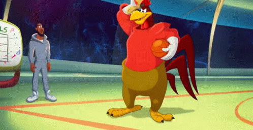 Foghorn Leghorn Running Like Football Player GIF