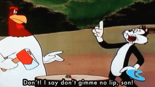 Foghorn Leghorn Holding Axe GIF