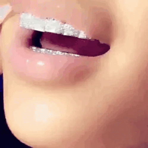 Foil Paper Teeth GIF