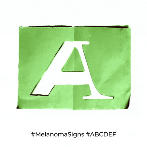 Folding Letter A Animation GIF