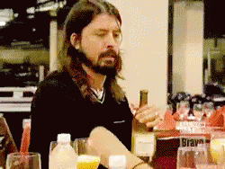 Foo Fighters Drinking Wine GIF