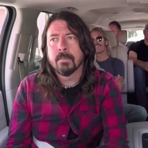 Foo Fighters Raiding A Car GIF