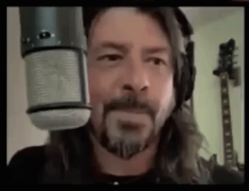 Foo Fighters Recording GIF