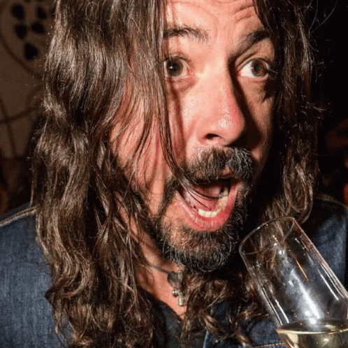 Foo Fighters Shock Face Reaction GIF
