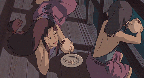 Food Coma Studio Ghibli Eating GIF