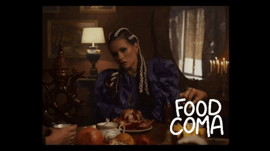 Food Coma Kaya Indulging GIF