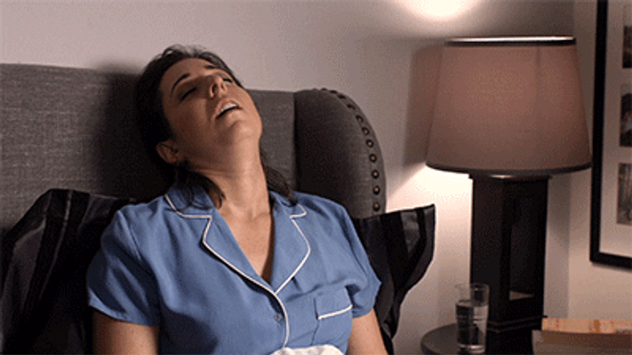 Food Coma Tired Passed Out GIF