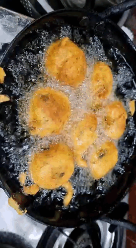 Food Cooking In Frying Pan GIF