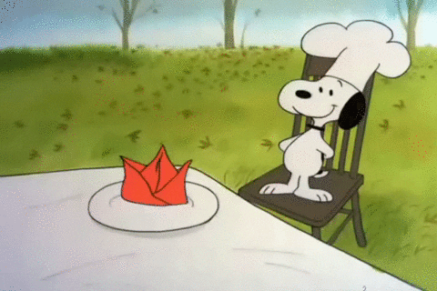 Food Preparation Peanuts Snoopy Thanksgiving GIF