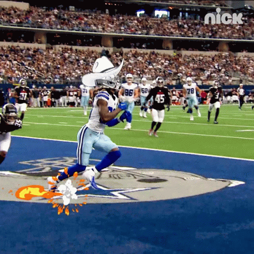 Football Catch Edited Run GIF