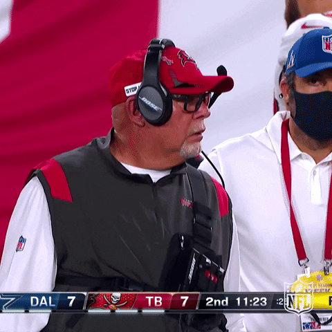 Football Coach Bruce Arians Head Turn GIF
