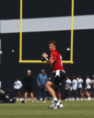 Football Flying Near Goal Post GIF