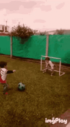 Football Funny Kids Playing GIF