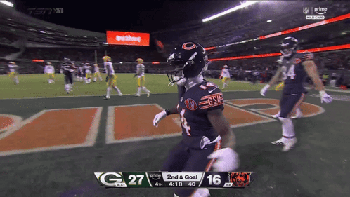 Football Game Bears Vs Giants GIF
