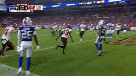 Football Game Between Bills and Buccaneers
