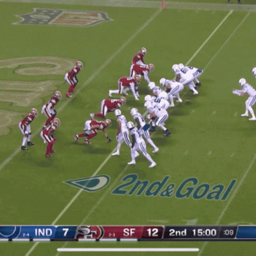 Football Game Between Indians and San Francisco 49ers