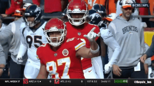 Football Game Between KC And Arizona On CBS GIF