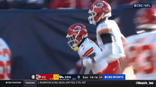 Football Game Between KC And DEN On CBS GIF