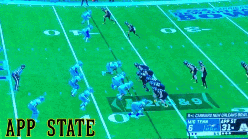 Football Game Between Mid Tenn and App State