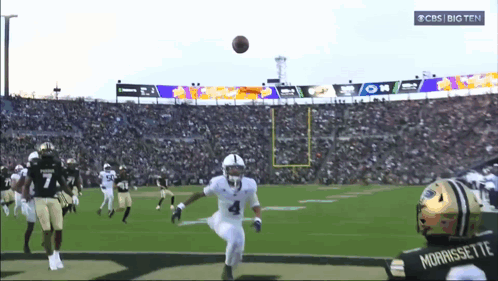 Football Game Broadcast on CBS