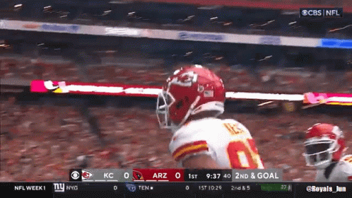Football Game Broadcast On CBS GIF