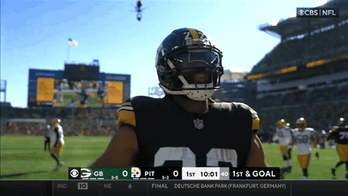 Football Game Broadcast On CBS GIF