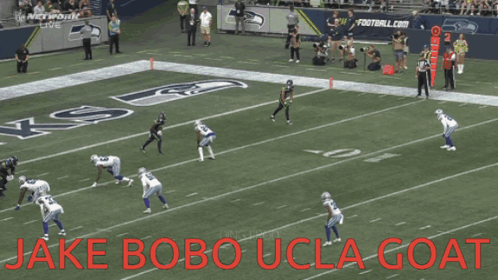 Football Game Jake Bobo UCLA GOAT In Red GIF