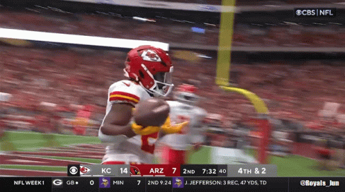 Football Game KC Vs Arizona On CBS GIF