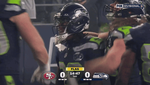 Football Game San Francisco 49ers vs Seattle Seahawks on Fox Divisional