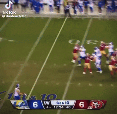 Football Game Score 6 to 6