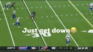 Football Game With Just Get Down