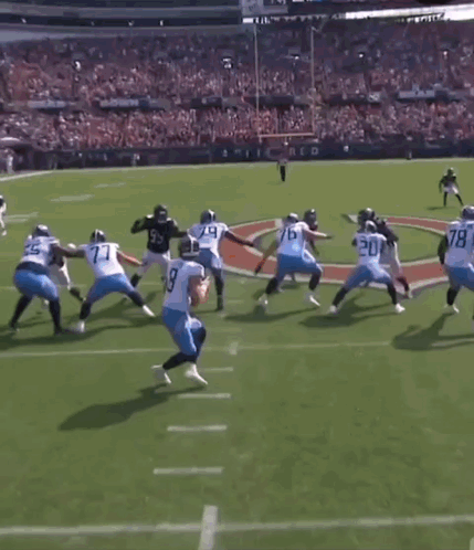 Football Game With Number 10 On Sideline GIF