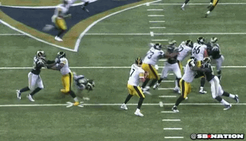 Football Game With SB Nation Logo GIF