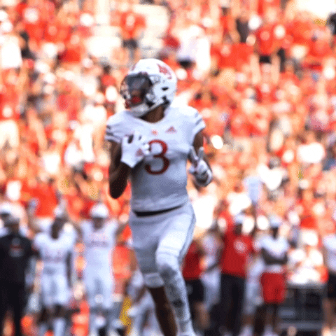 Football Go Big Red Running GIF