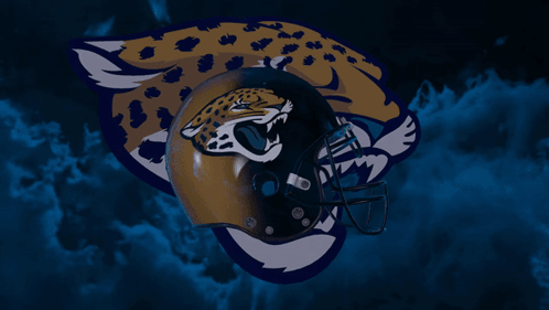Football Helmet With Leopard GIF