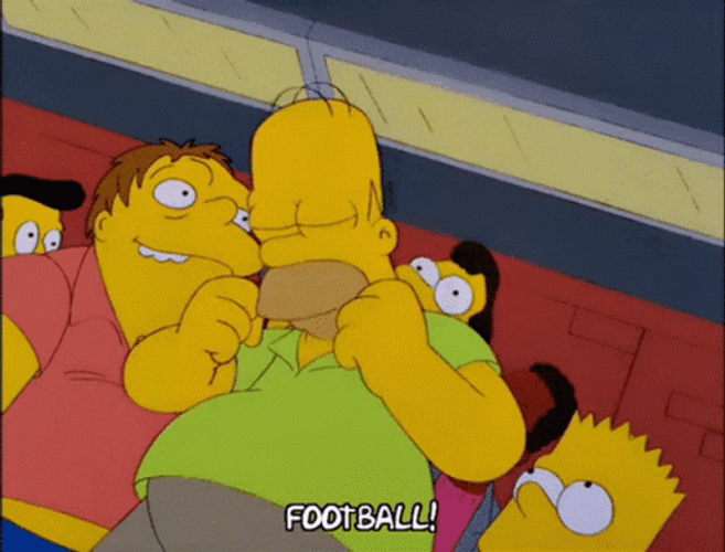 Football Homer Simpson GIF