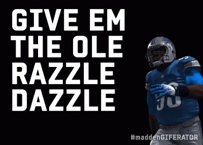 Football Jumping Give Em The Ole Razzle Dazzle