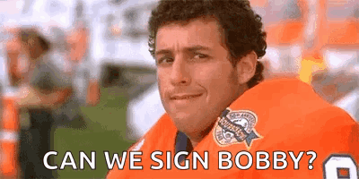 Football Man Asks Can We Sign Bobby