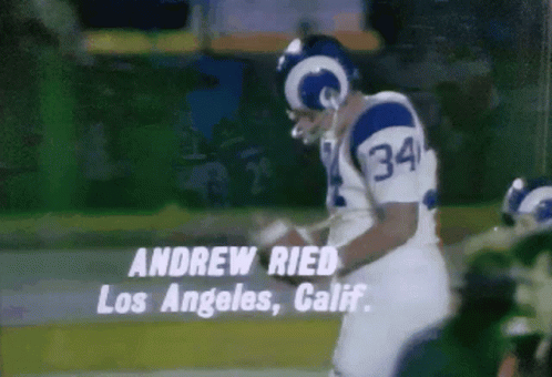 Football Player Andrew Ried Jersey