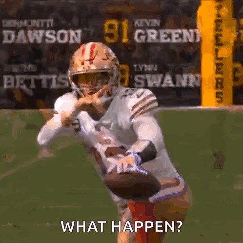Football Player Asking What Happens