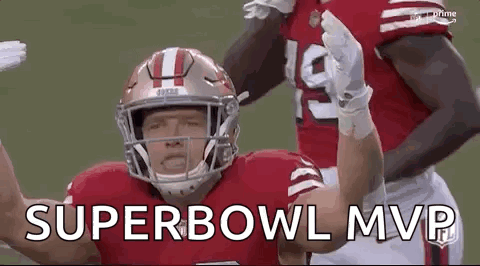 Football Player Celebrating Super Bowl Victory