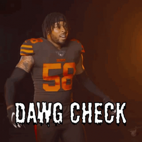 Football Player Dawg Check Dark Room GIF